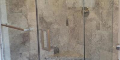 1/2 glass shower door
